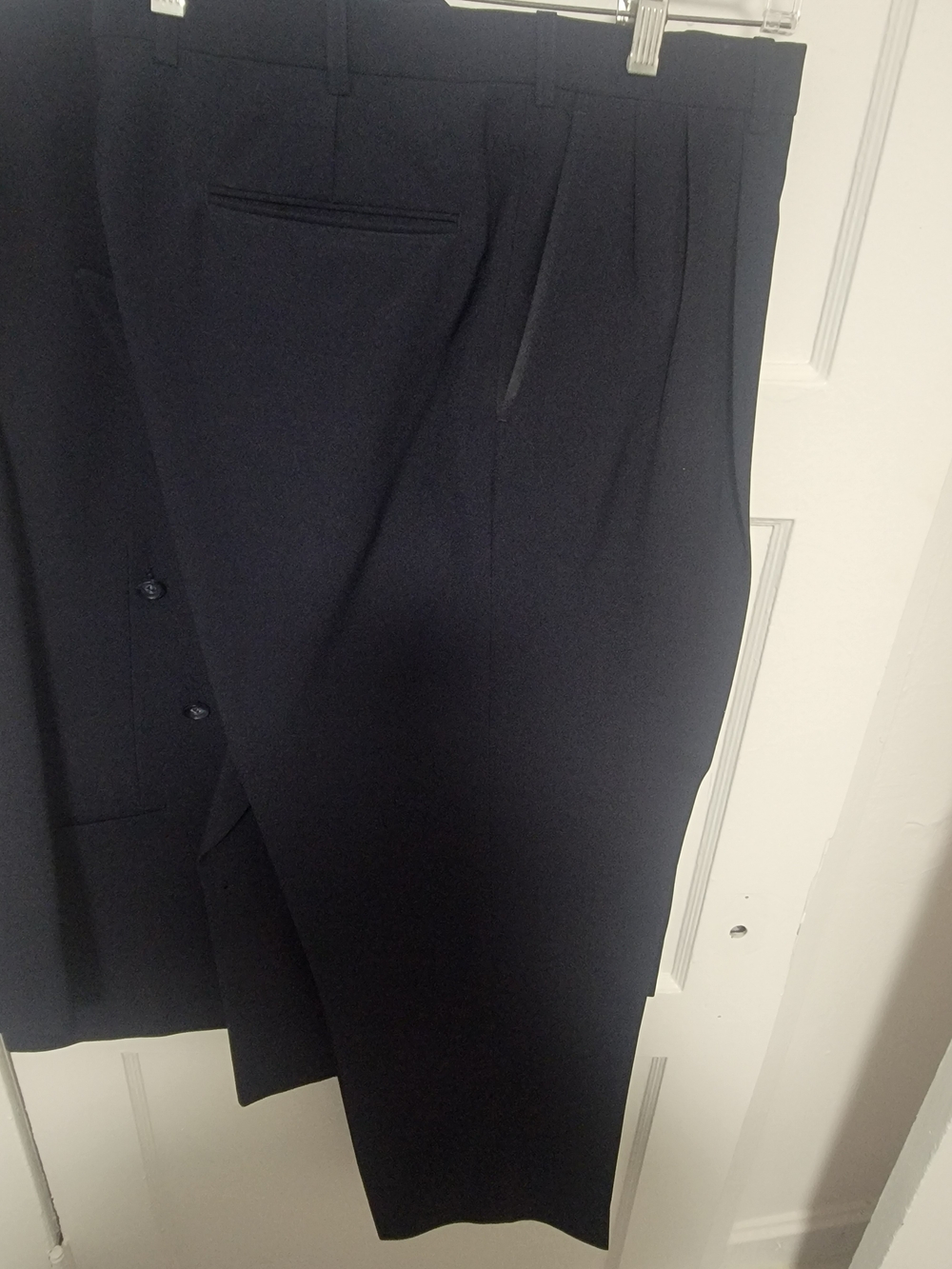 Classic Black Pleated Dress Pants